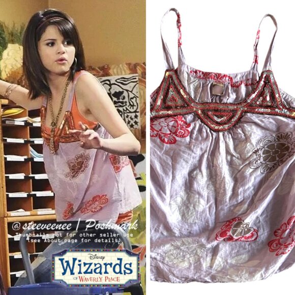 Tops - Sequin Beaded Embellished Tank ASO Alex Russo